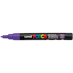 Uni Posca Verfmarker - lijndikte: 0,9-1,3 mm - PC-3M - Paars - 12