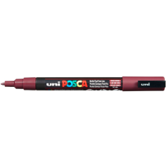 Uni Posca Verfmarker - lijndikte: 0,9-1,3 mm - PC-3M - Wijnrood - 60