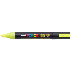 Uni Posca Verfmarker - lijndikte: 2,5 mm - PC-5M - Neon Geel - F2