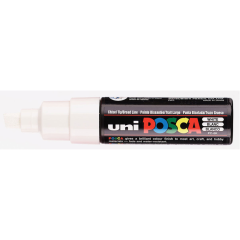 Uni Posca Verfmarker - lijndikte: 8mm - Wit (1)