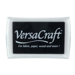 Tsukineko • VersaCraft Stempelkussen Groot Real Black (VK-000-182) *