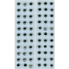 Wiebelogen zelfklev. rond zwart wit 10 mm 104 ST (12219-1933)