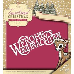 Die - Yvonne Creations - Traditional Christmas - Frohe Weihnachten (AFGEPRIJSD)